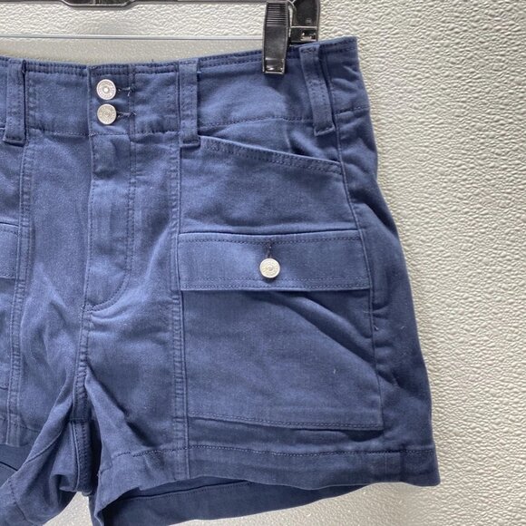 Paige Olivia Cargo Cutoff Shorts • Size 29 x 3.25 • Vintage Blue - Picture 9 of 10